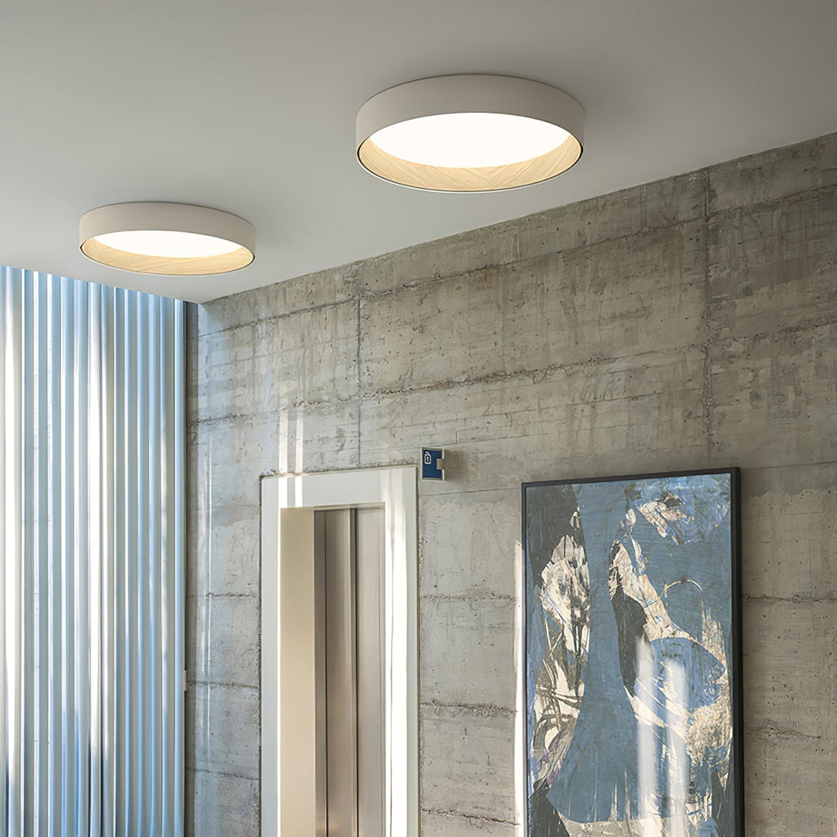 Denvir Modern Minimalist Round Ceiling Lamp