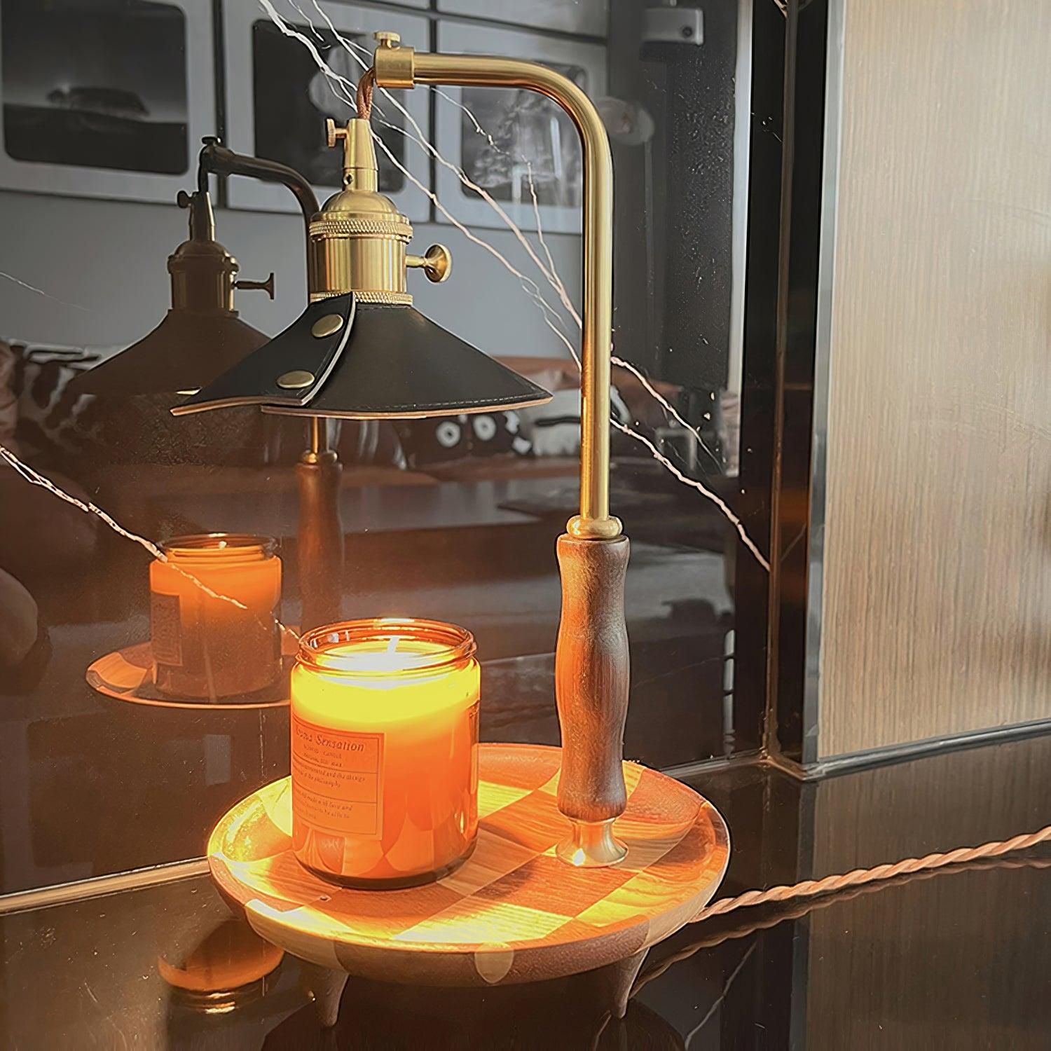Cadorir Industrial Leather Desk Lamp