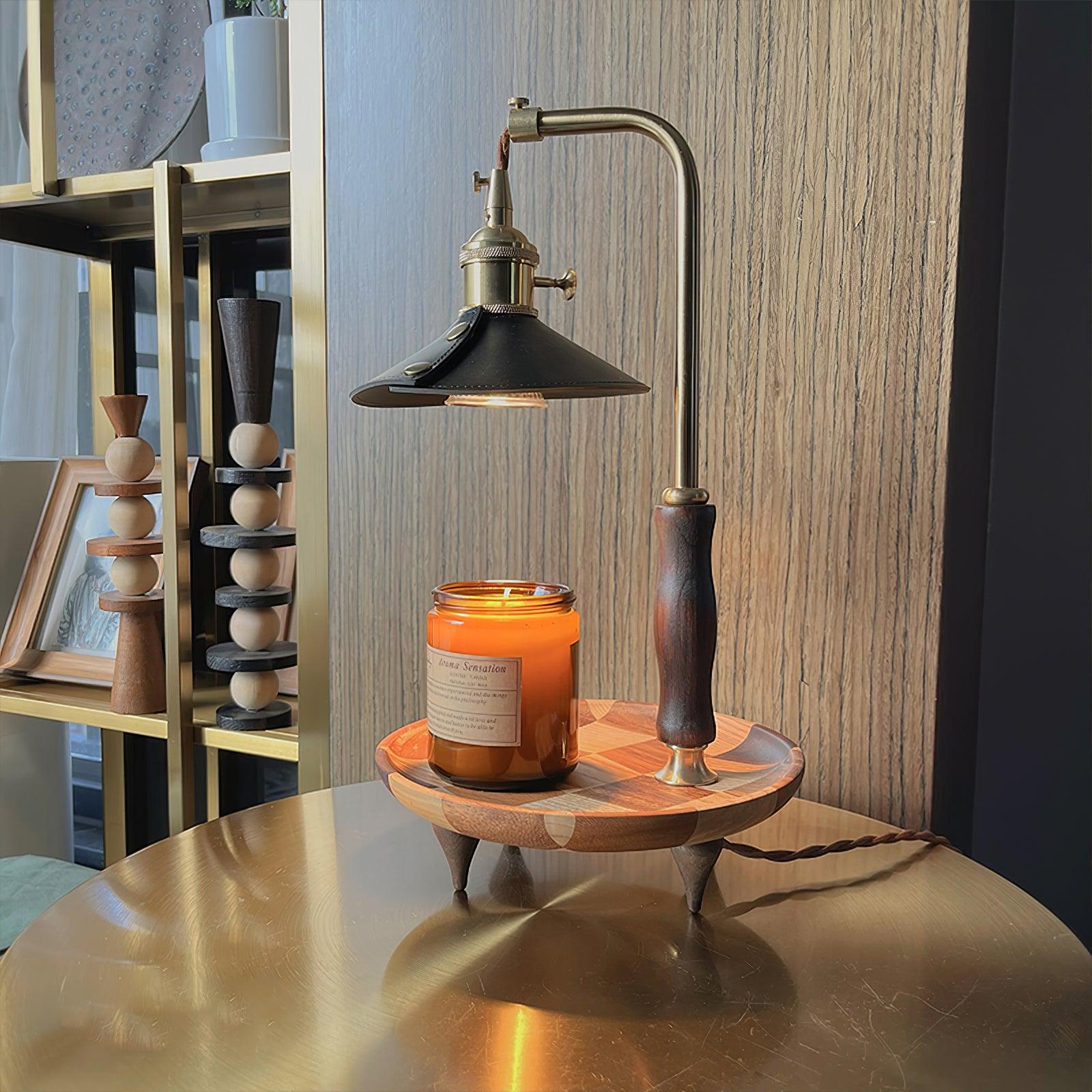 Cadorir Industrial Leather Desk Lamp