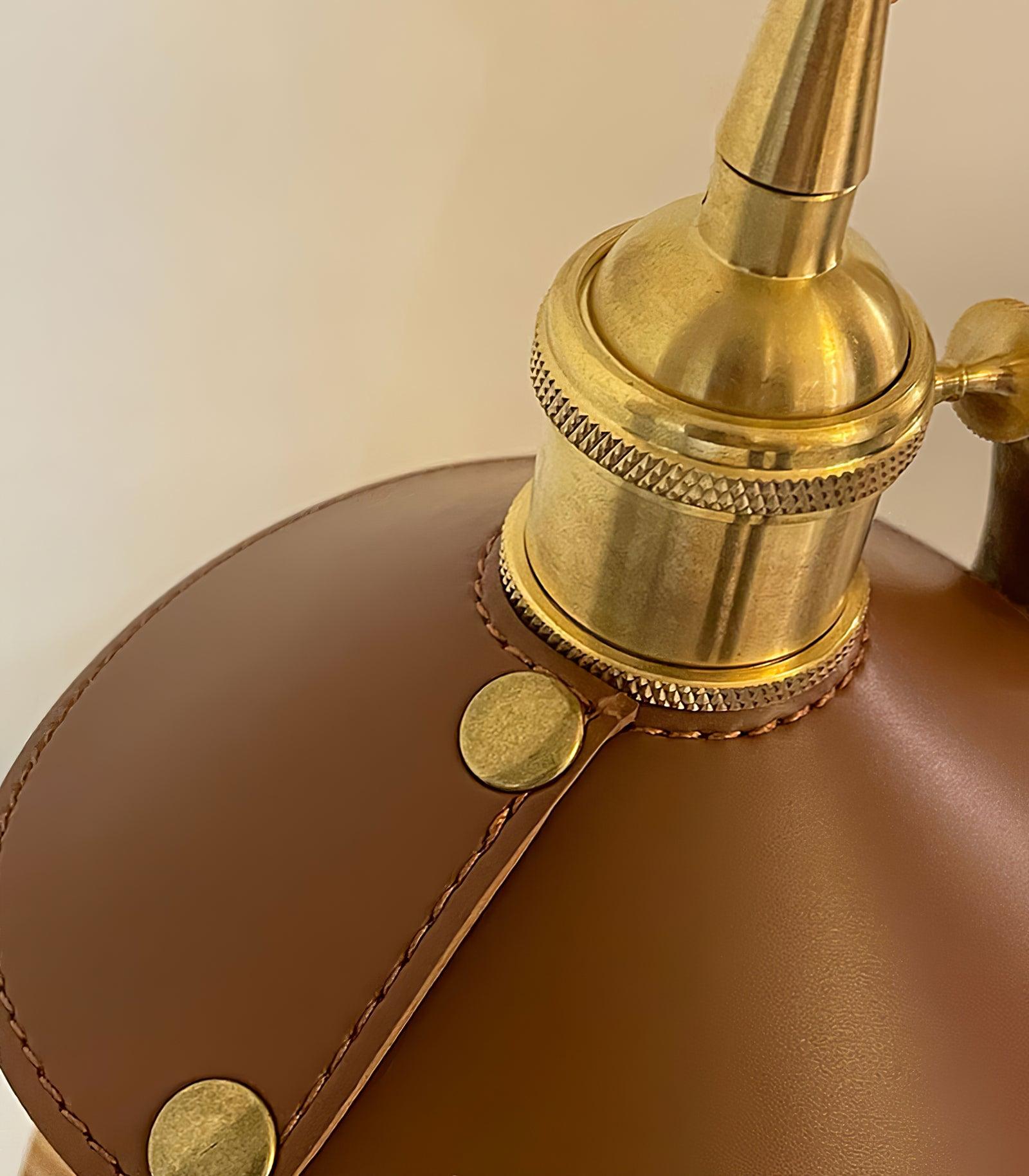 Cadorir Industrial Leather Desk Lamp