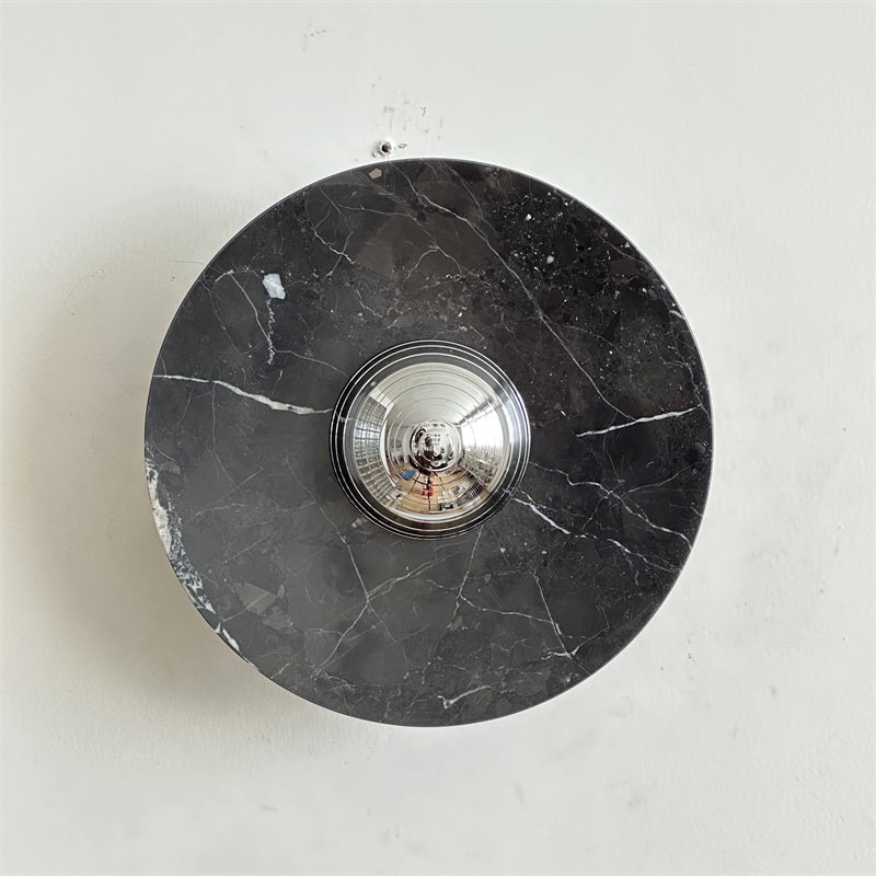 Alba Modern Minimalist Chrome Marble Wall Lamp