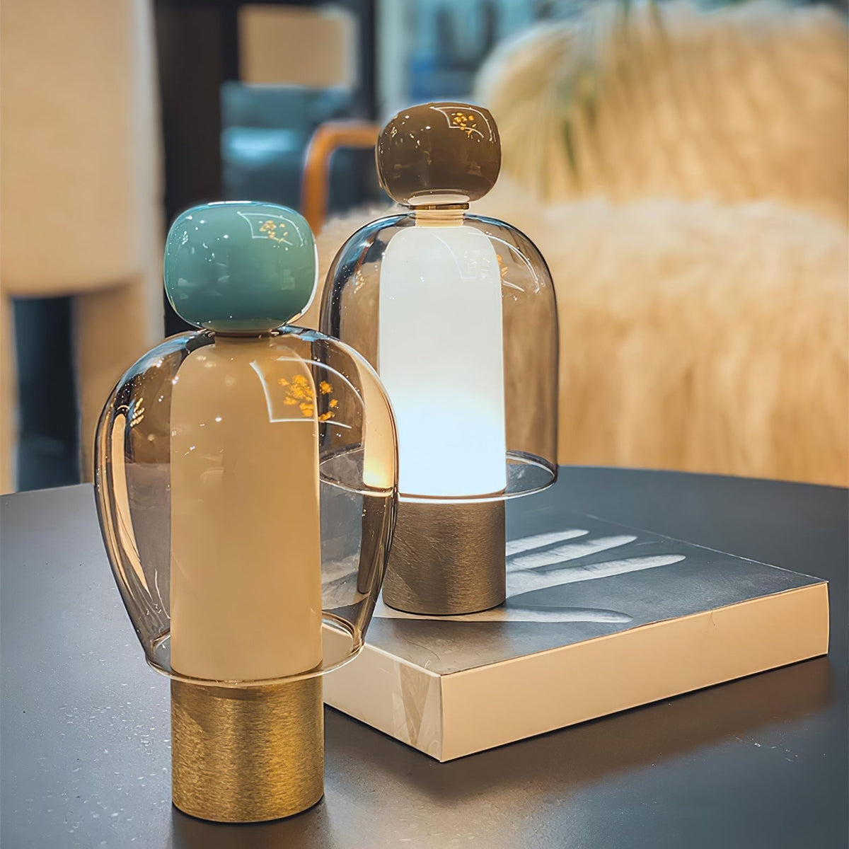 Nara Glass Artistic Table Lamp