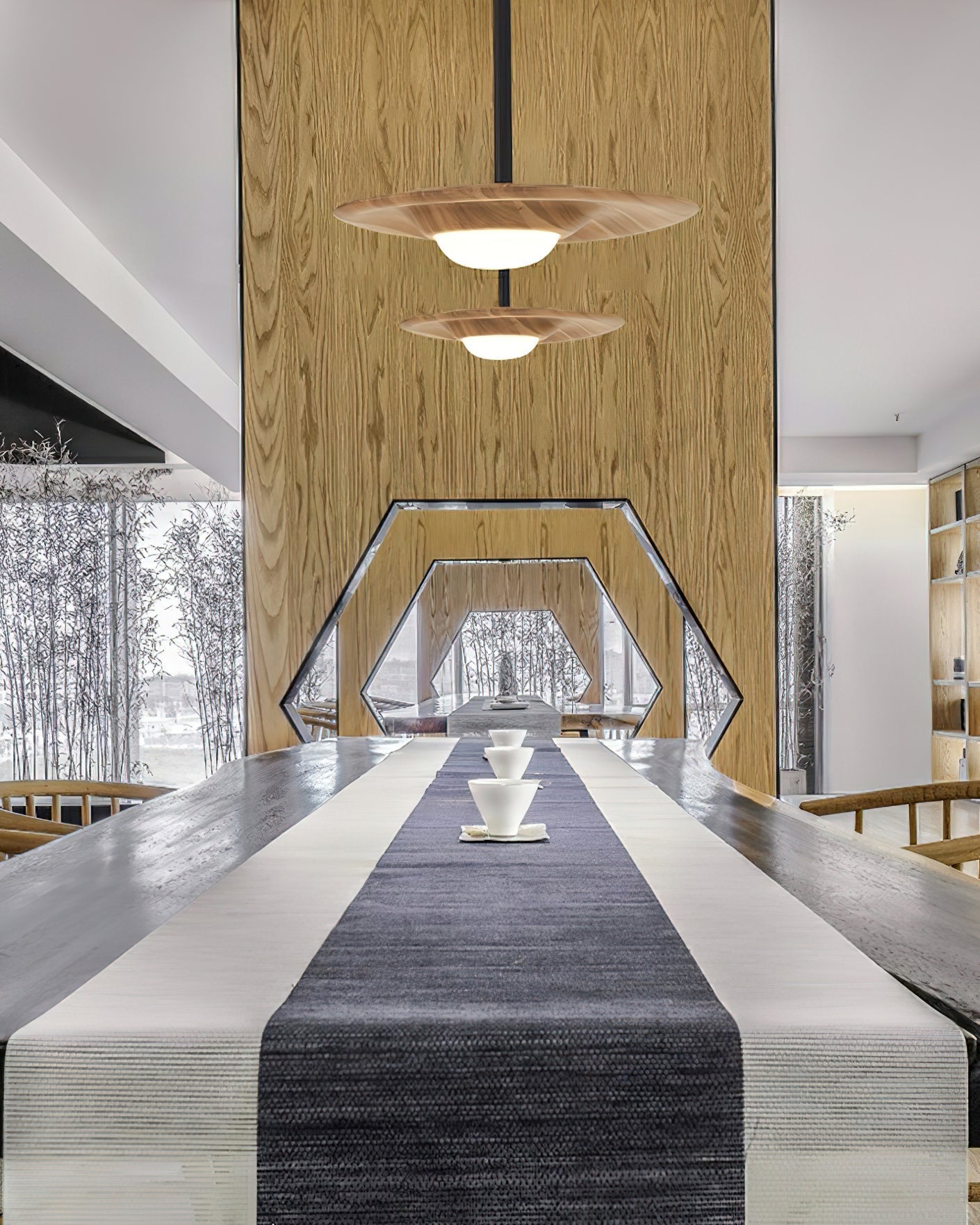 Cesilis Wood Pendant Light