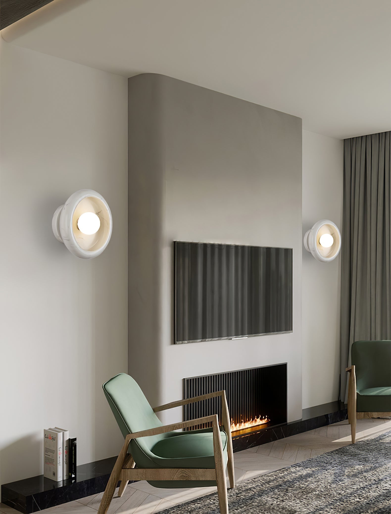 Molt Nordic Art Jade Marble Sconce Wall lamp
