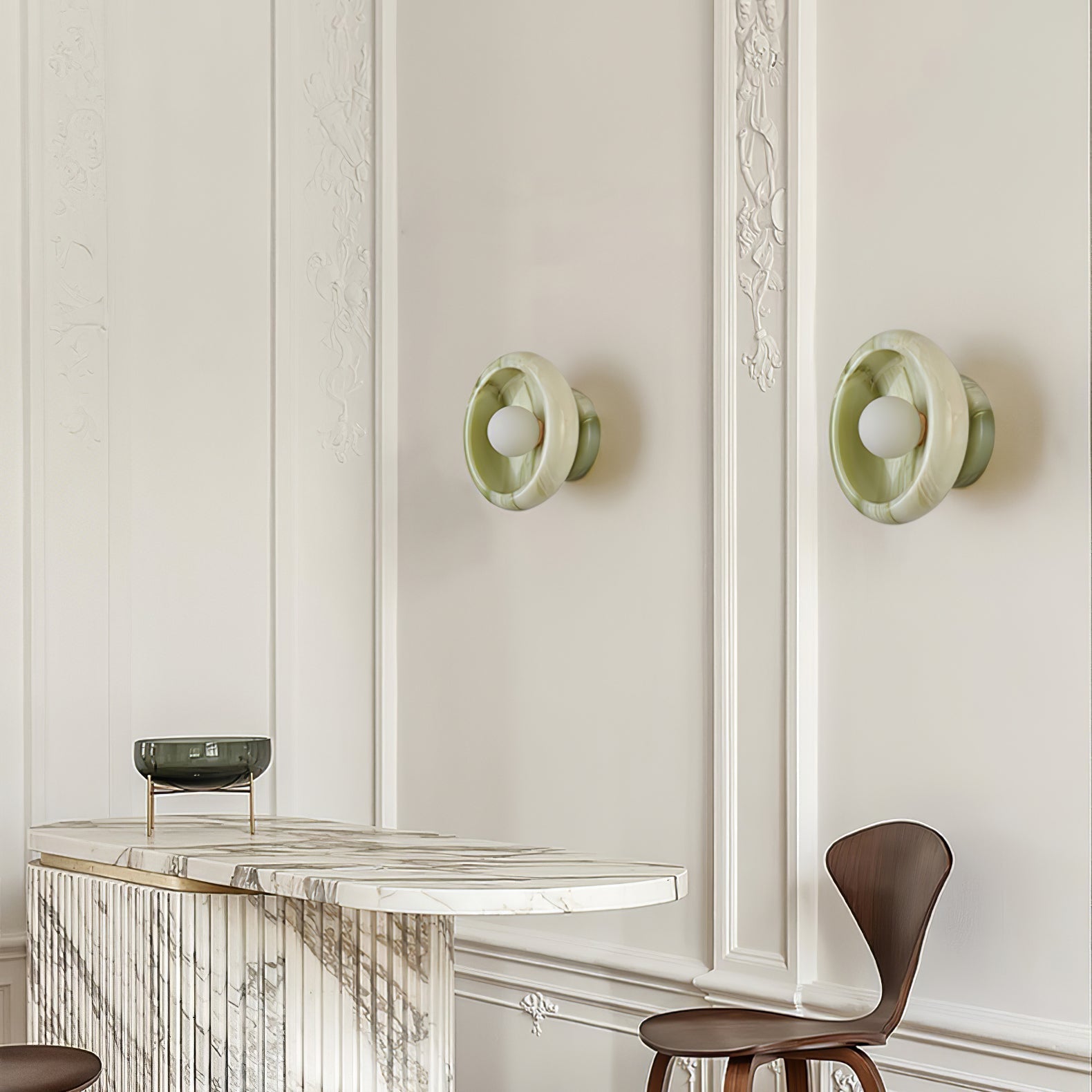 Molt Nordic Art Jade Marble Sconce Wall lamp