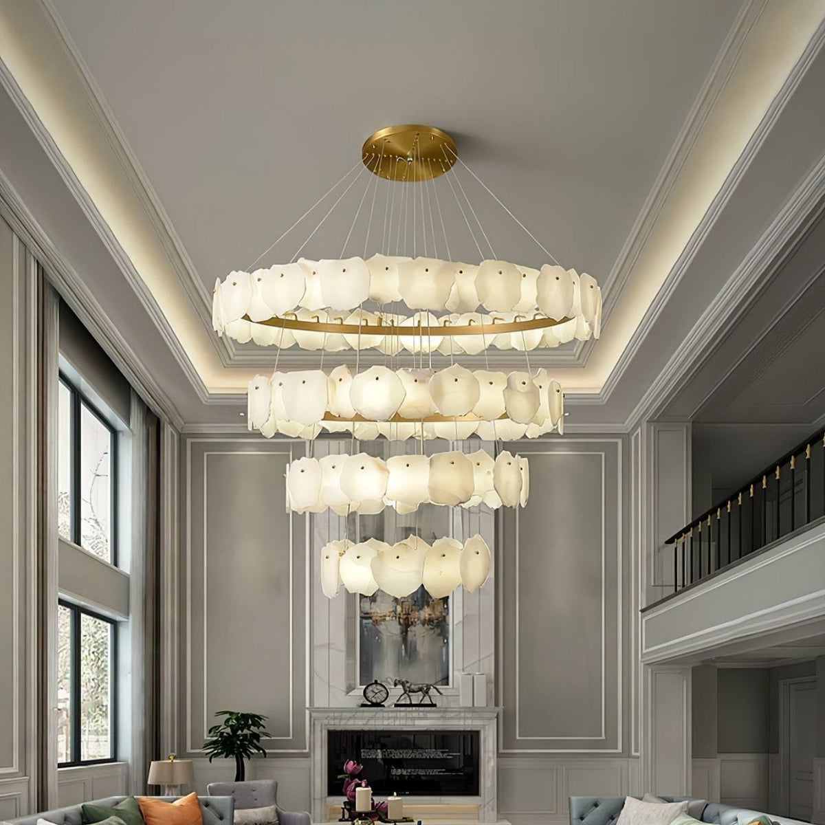 Albeine Luxury Alabaster Chandelier