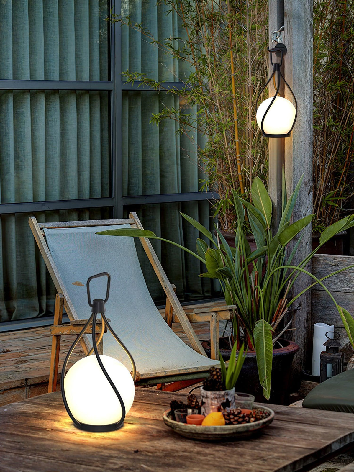 Emma Minimalist Glass Table Lamp