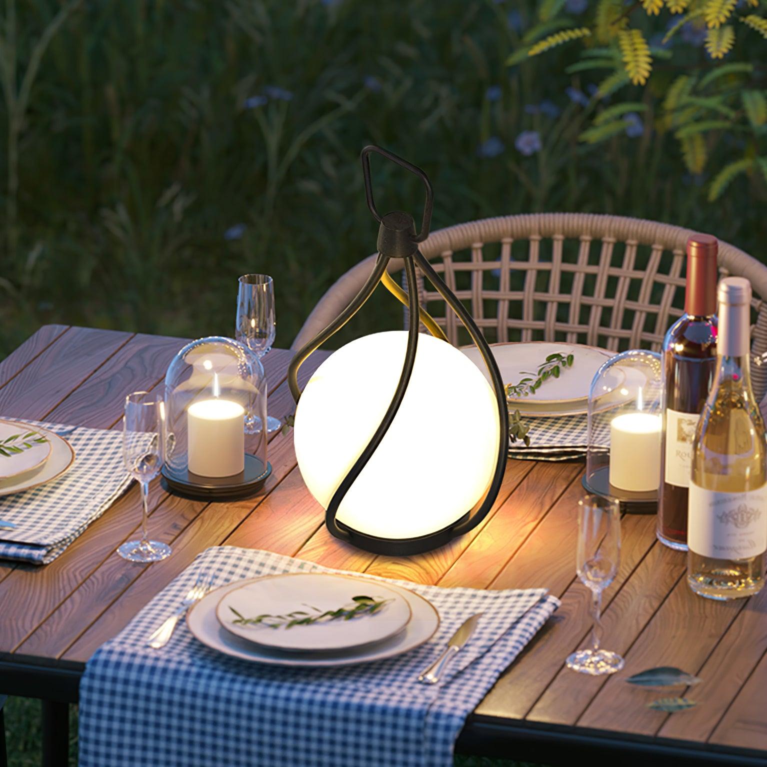 Emma Minimalist Glass Table Lamp