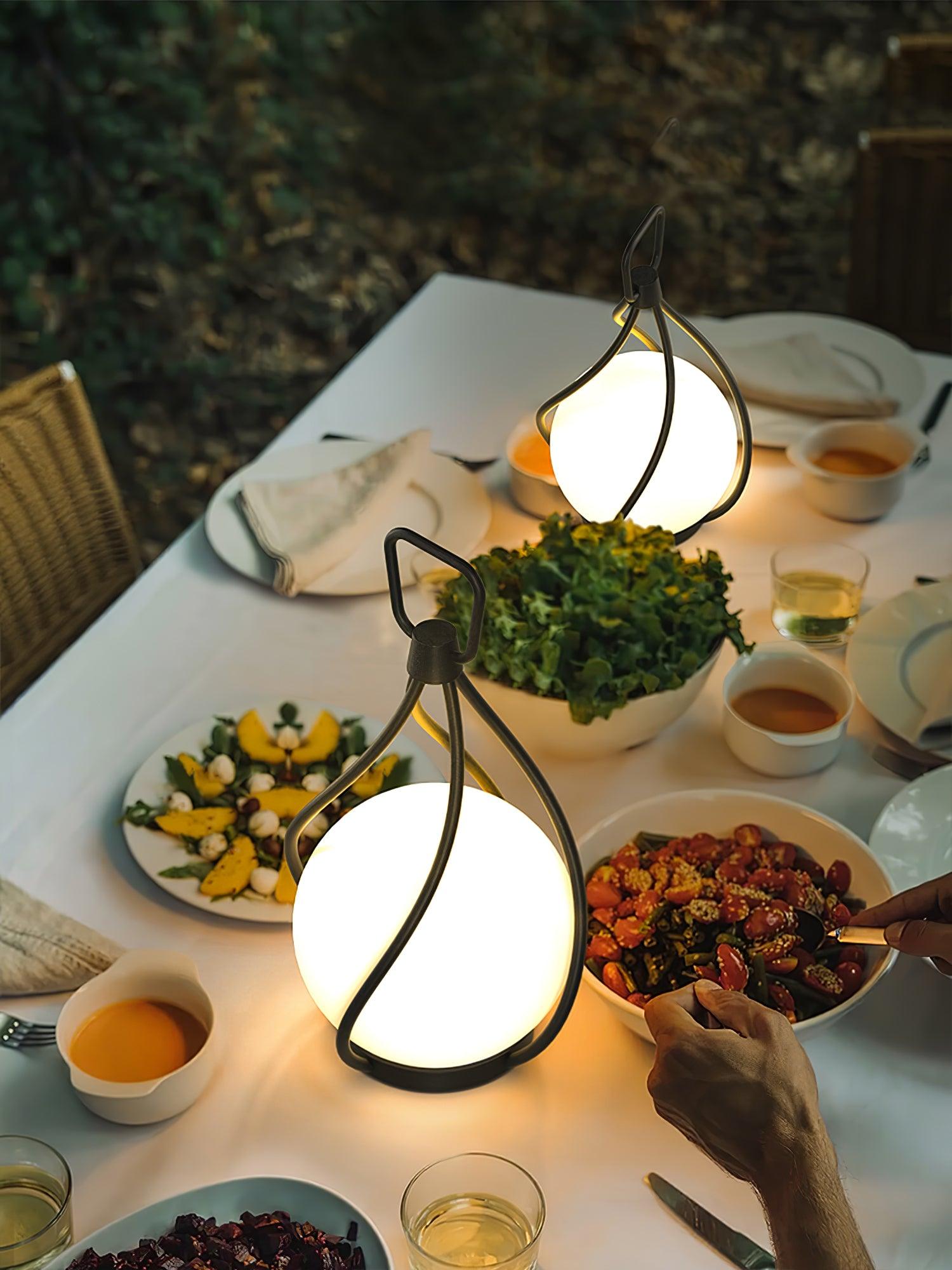 Emma Minimalist Glass Table Lamp