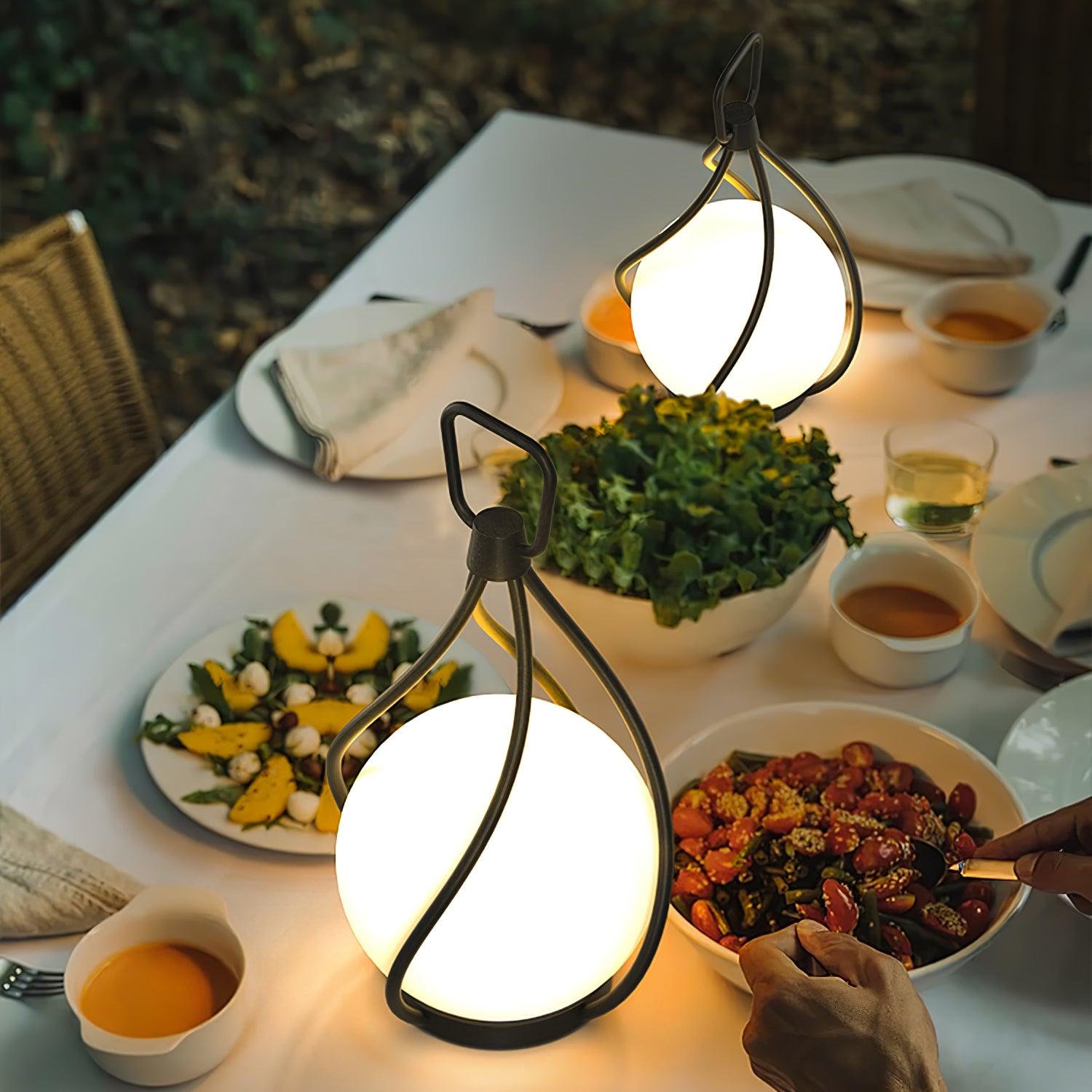 Emma Minimalist Glass Table Lamp