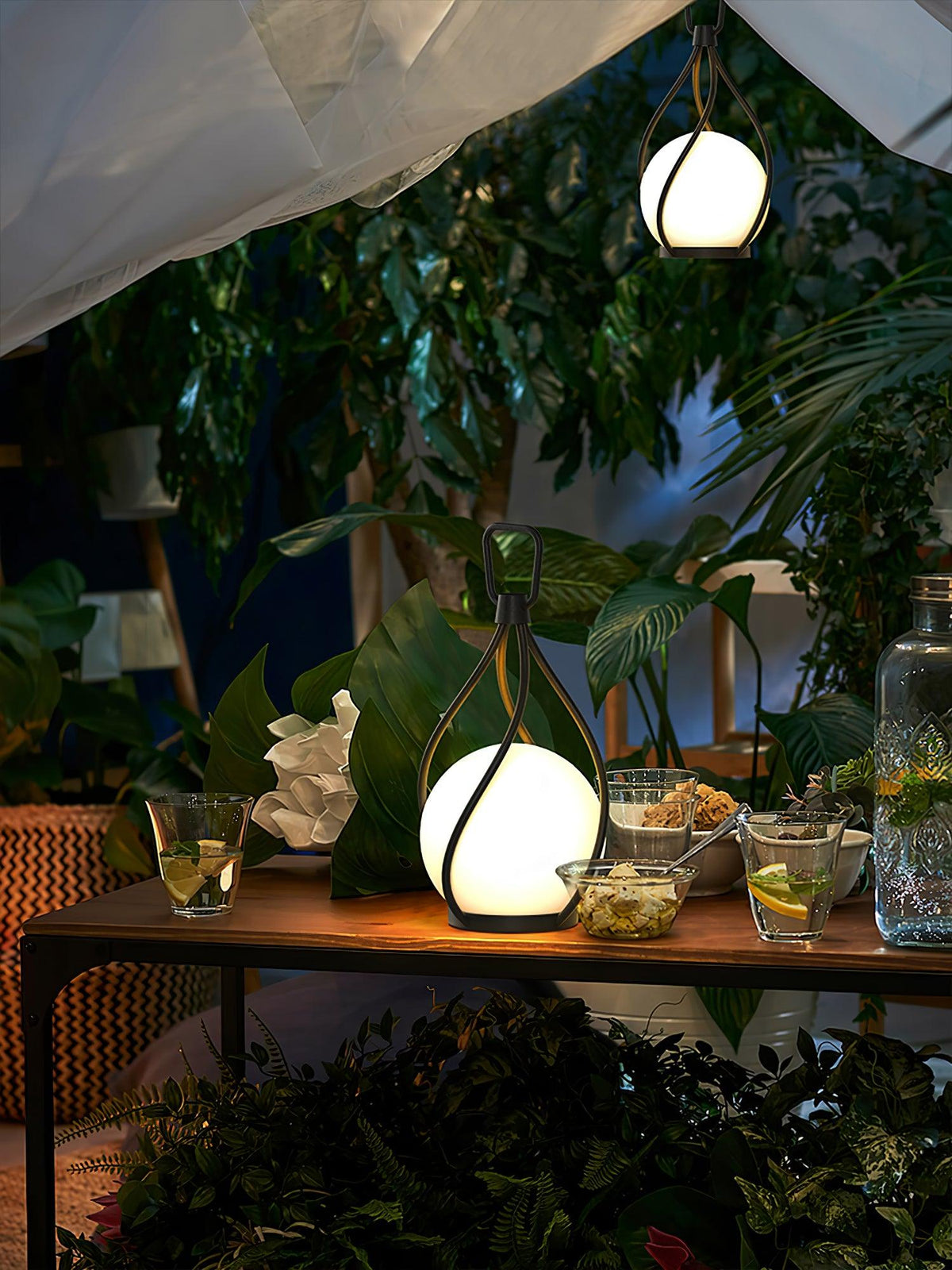 Emma Minimalist Glass Table Lamp