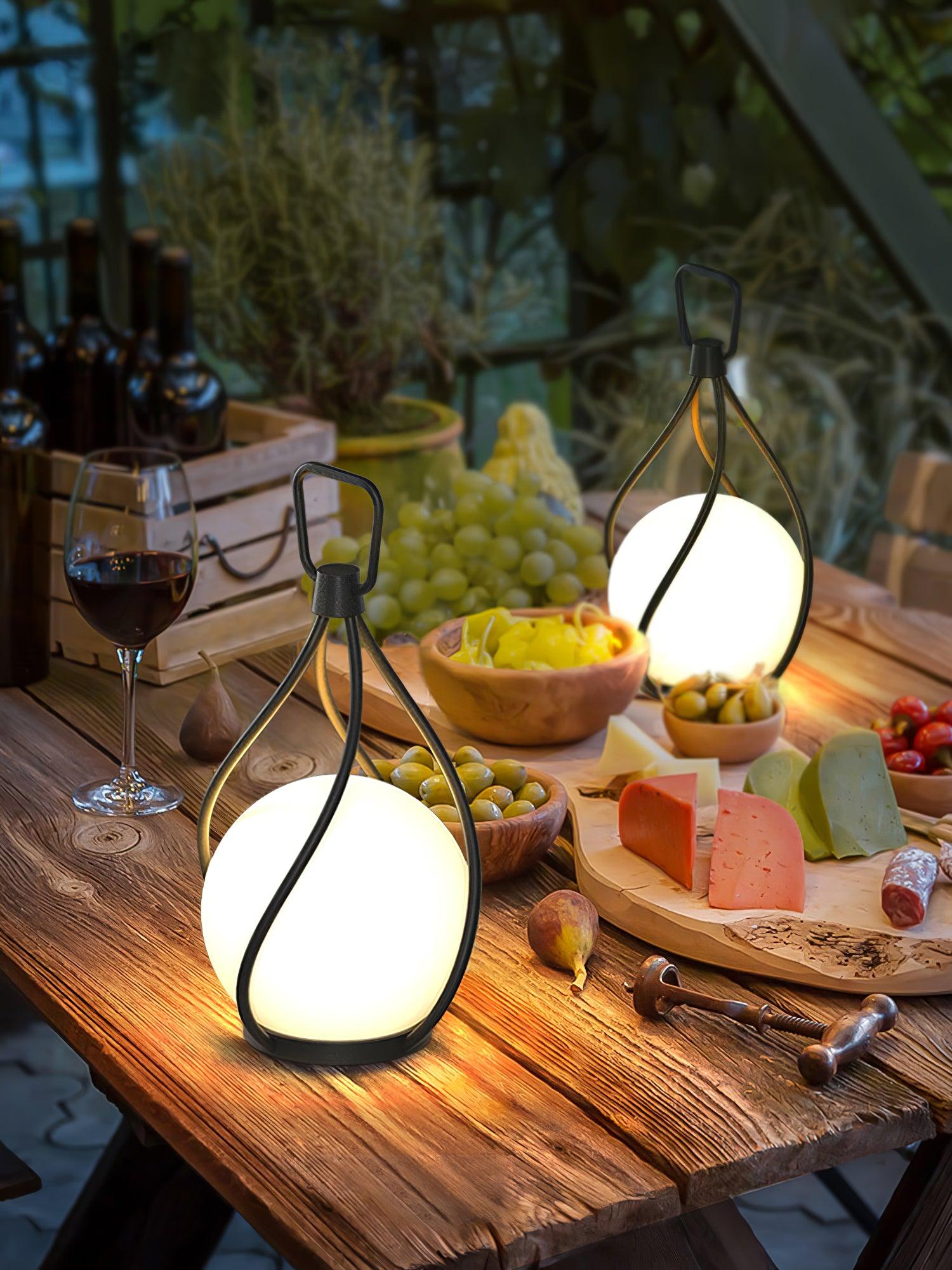 Emma Minimalist Glass Table Lamp