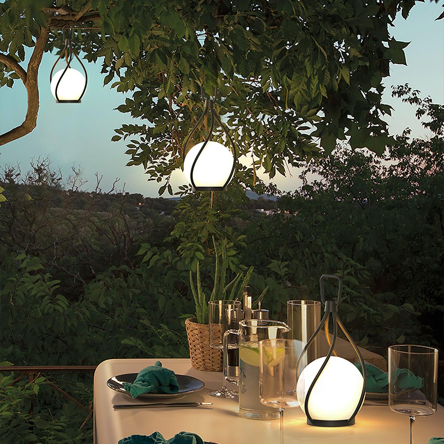 Emma Minimalist Glass Table Lamp