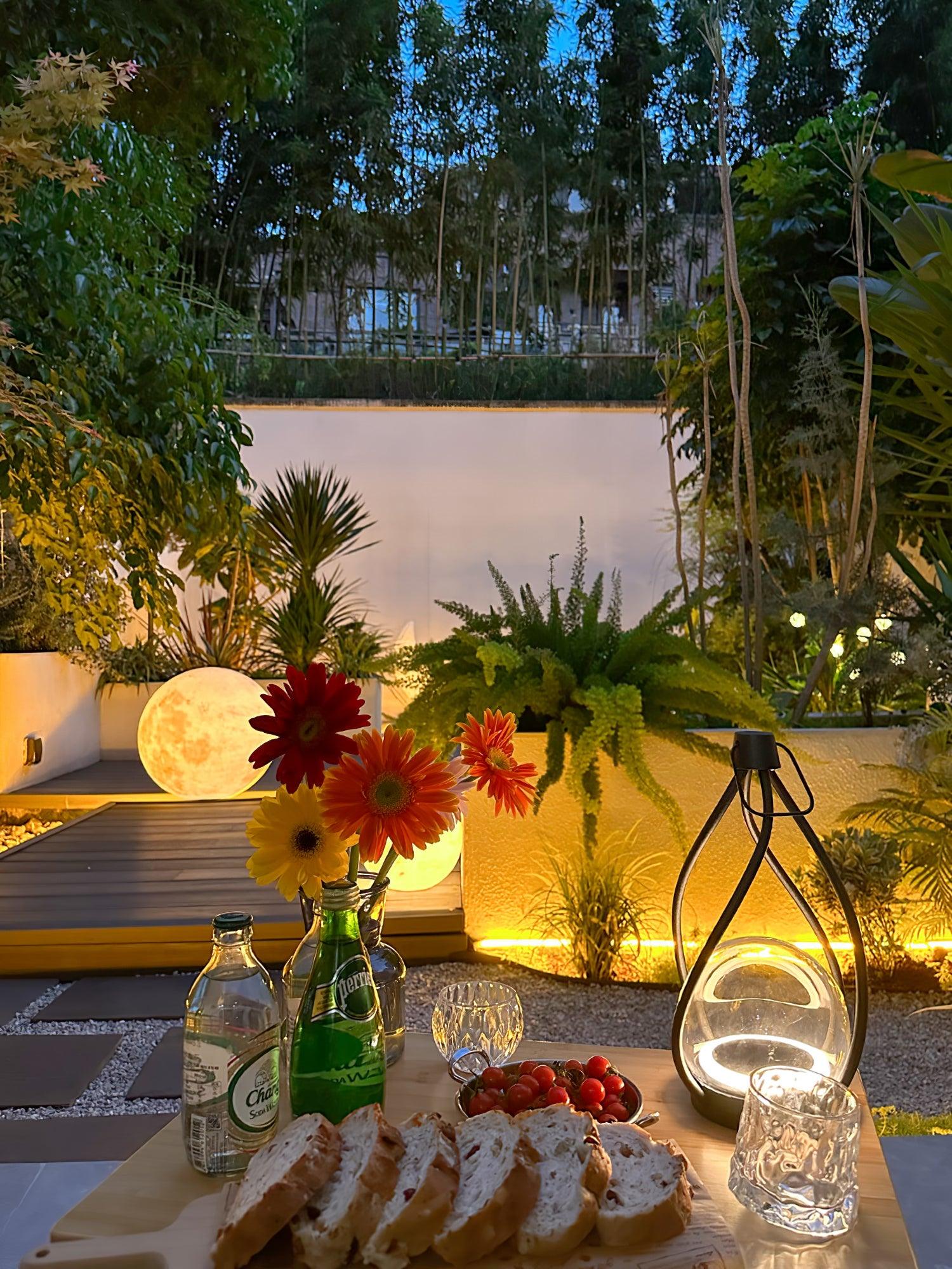 Emma Minimalist Glass Table Lamp