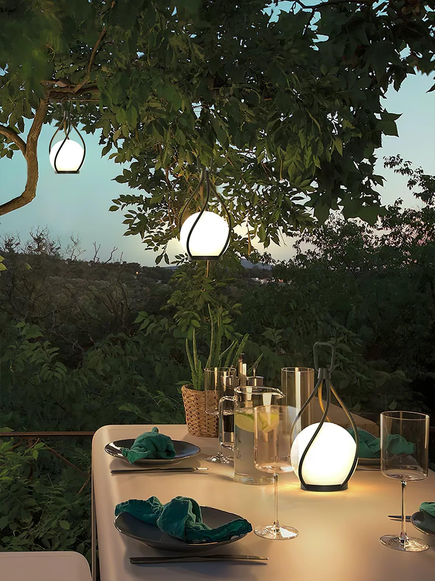 Emma Minimalist Glass Table Lamp