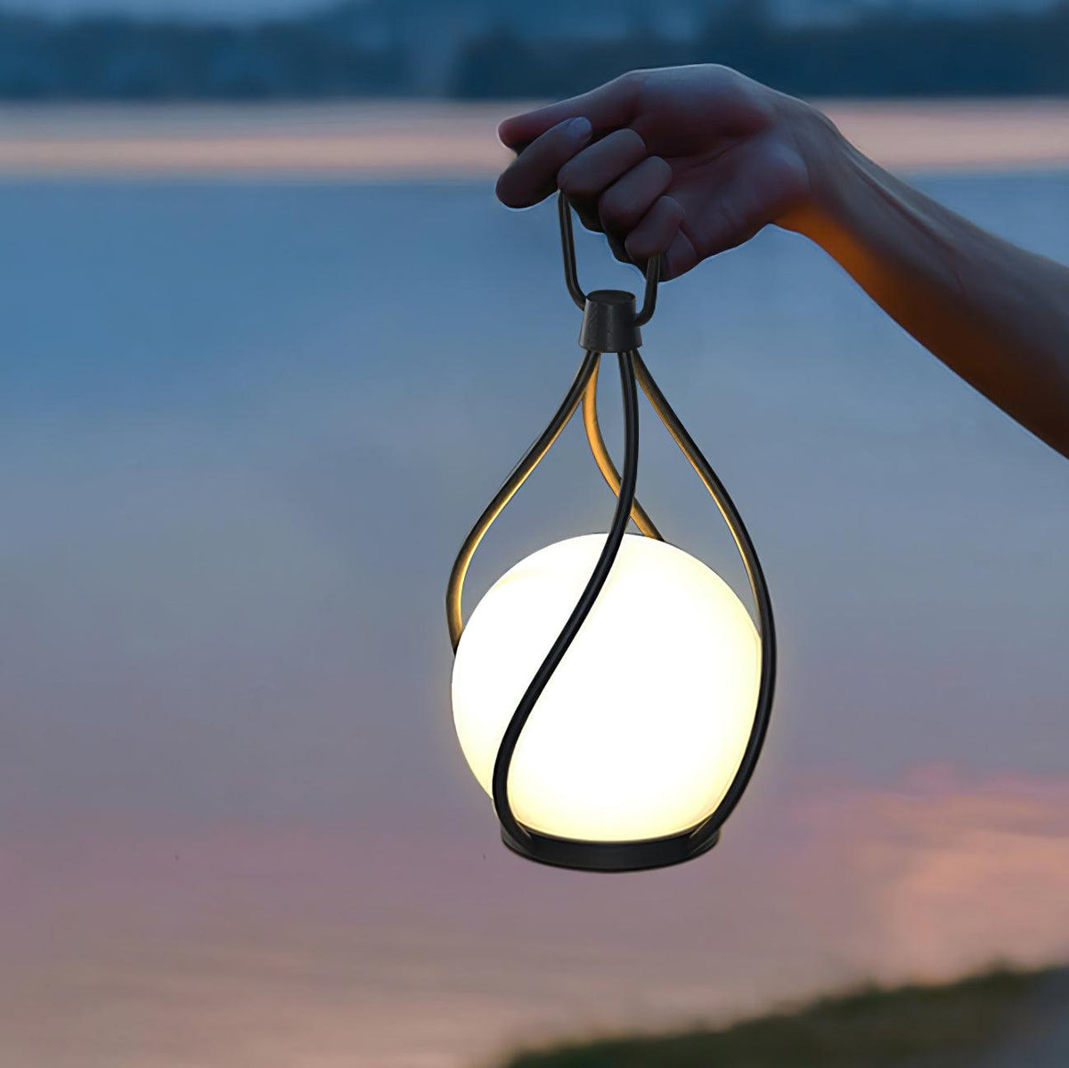 Emma Minimalist Glass Table Lamp