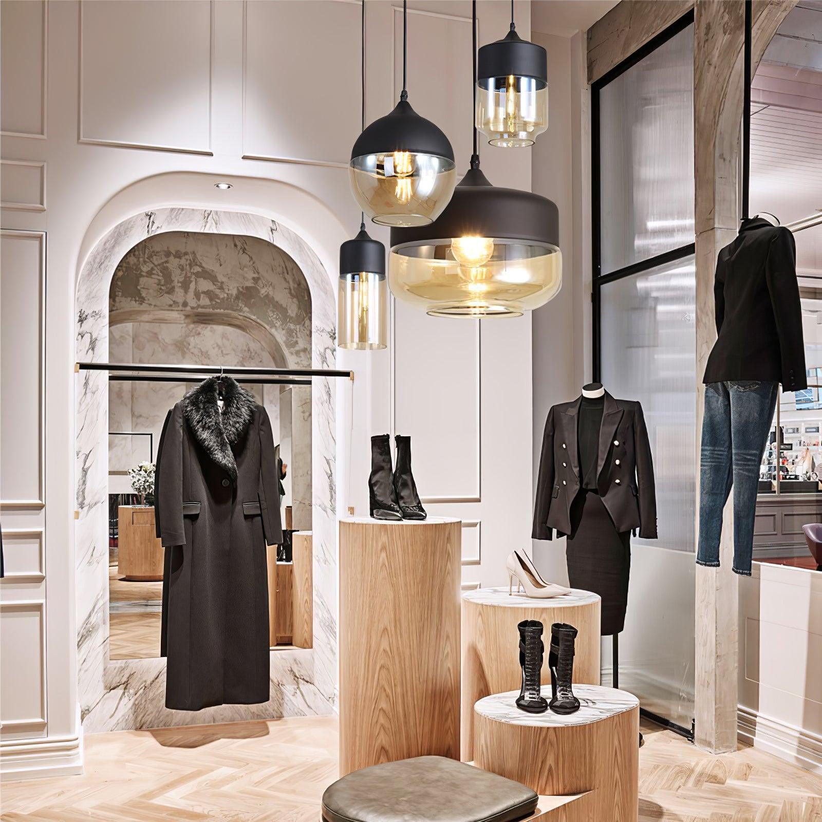 Eirinelle Industrial Glass Pendant Lamp