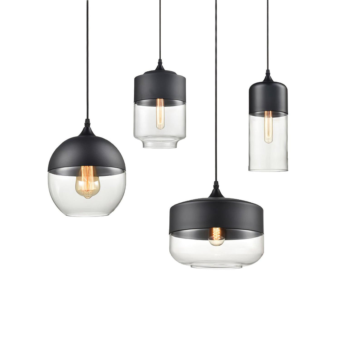 Eirinelle Industrial Glass Pendant Lamp