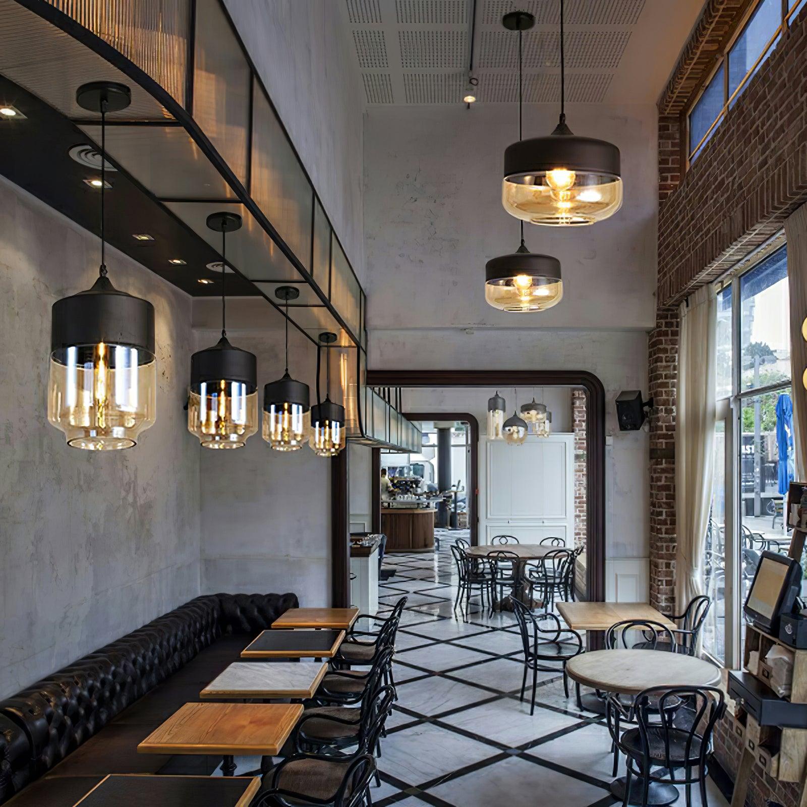 Eirinelle Industrial Glass Pendant Lamp