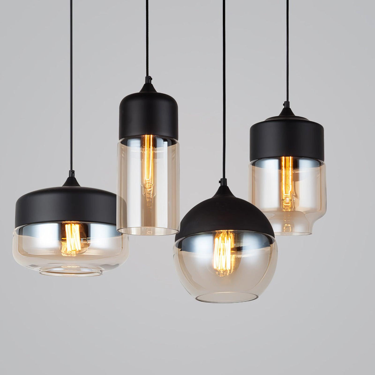 Eirinelle Industrial Glass Pendant Lamp