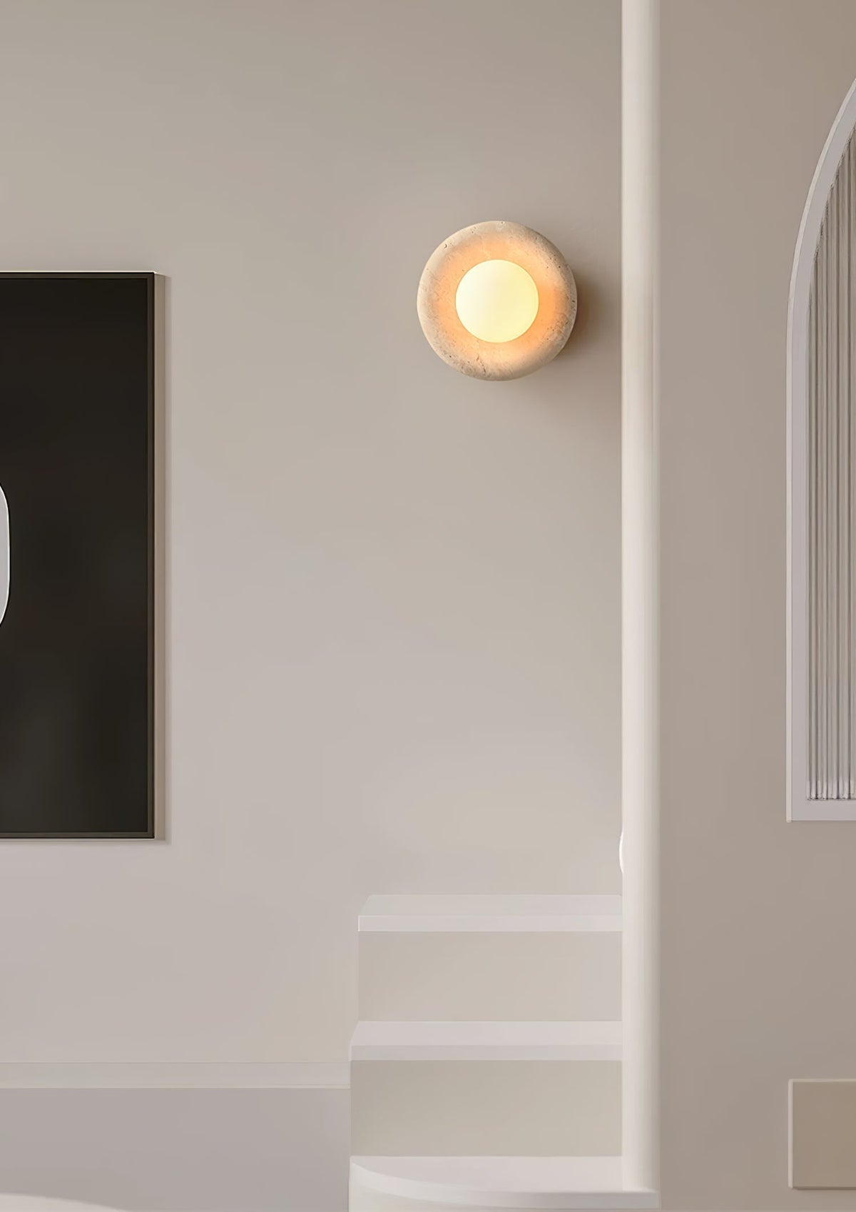 Amber Vintage Marble Wall Light