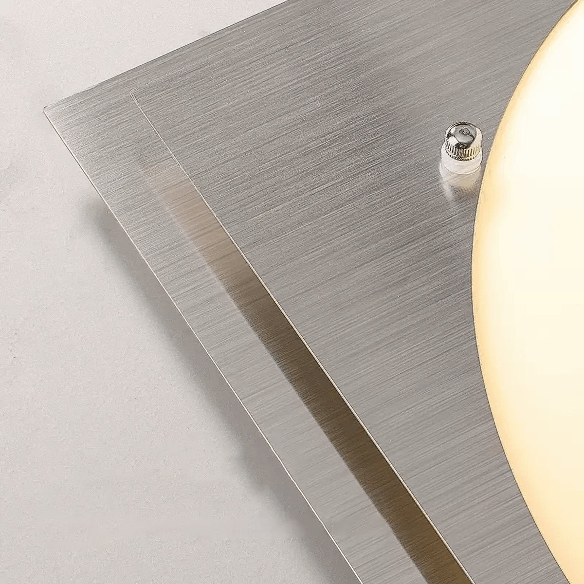 Vane Glass & steel Ceiling Lamp