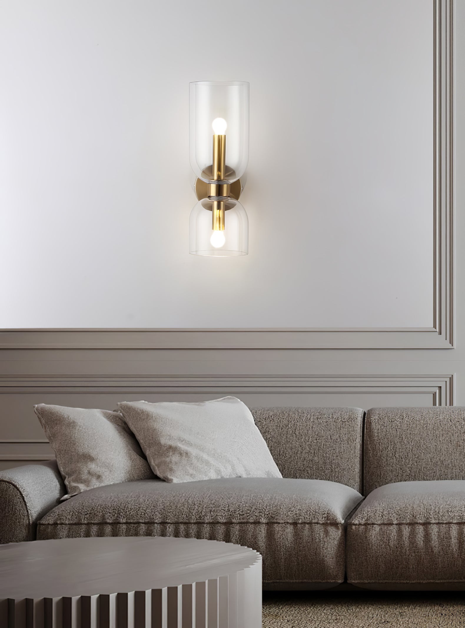 Zildes Nordic Art Plug-In Glass Wall Lamp