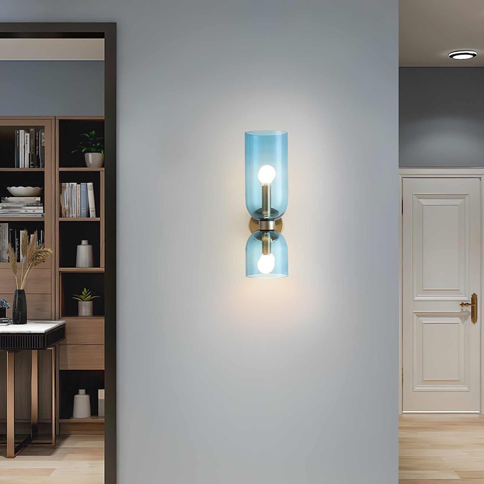 Zildes Nordic Art Plug-In Glass Wall Lamp