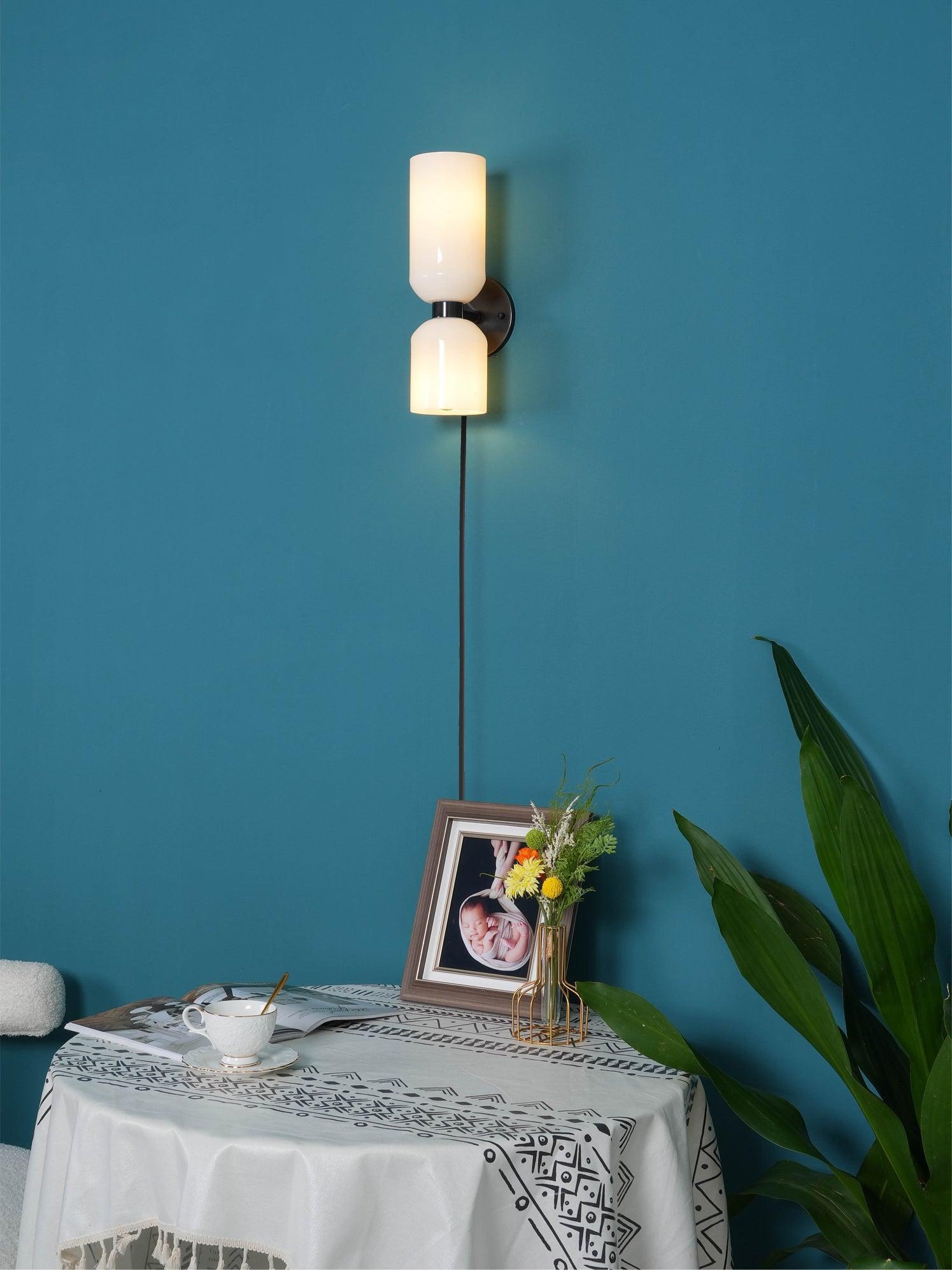Zildes Nordic Art Plug-In Glass Wall Lamp
