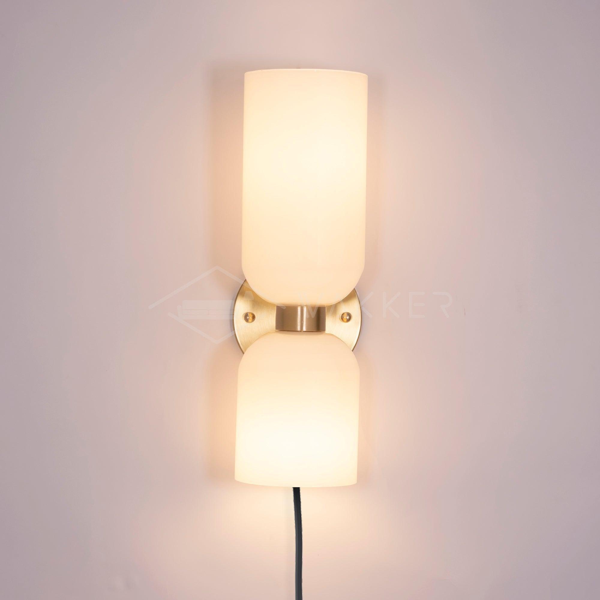 Zildes Nordic Art Plug-In Glass Wall Lamp