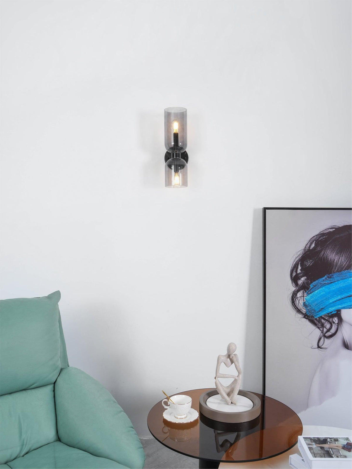 Zildes Nordic Art Plug-In Glass Wall Lamp