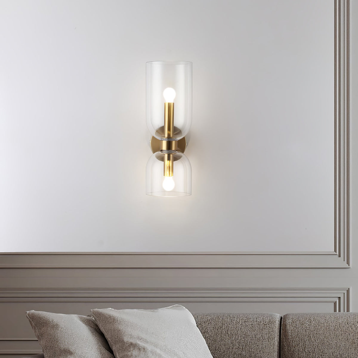 Bryn Modern Minimalist Glass Wall Lamp