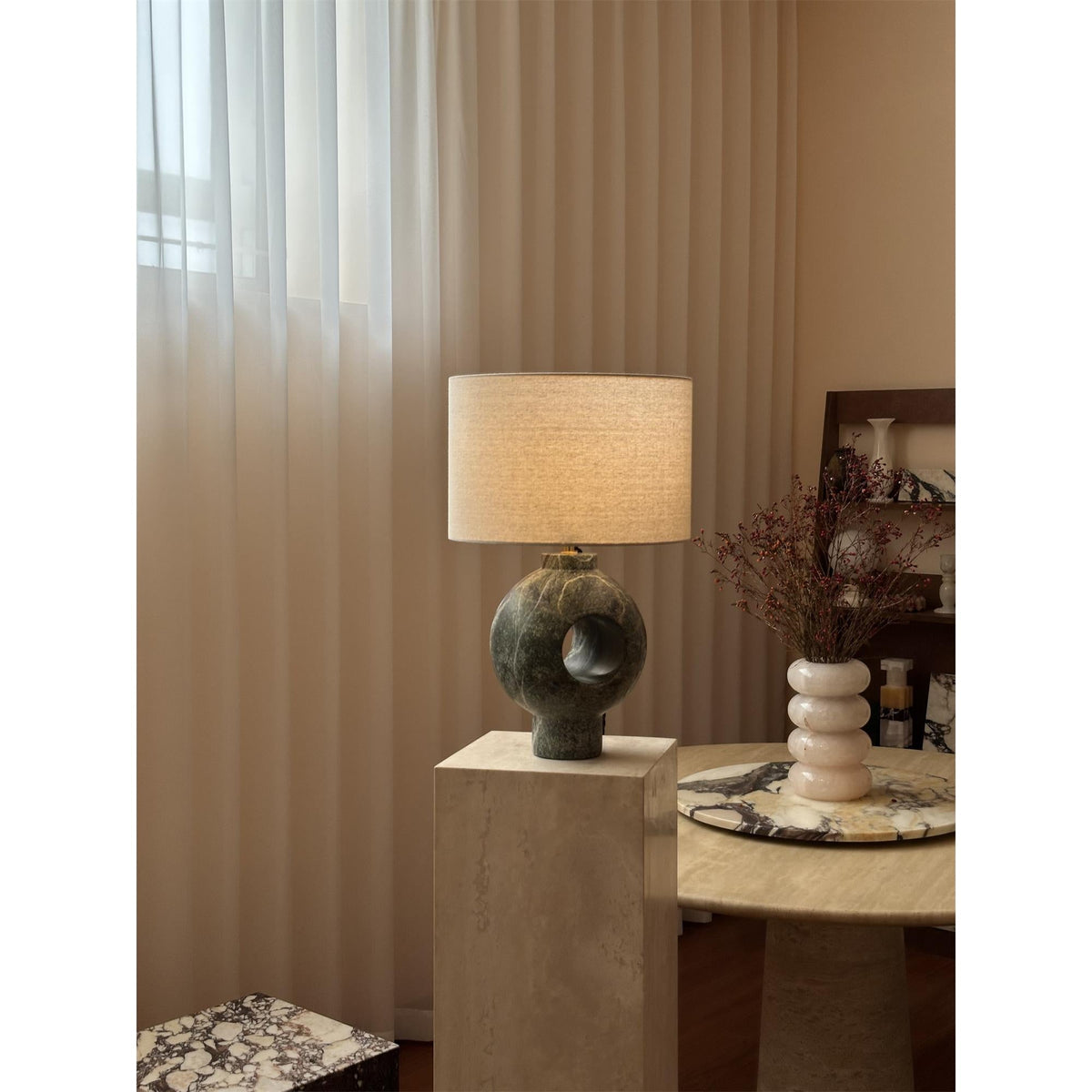 Hollie Marble Table Lamp