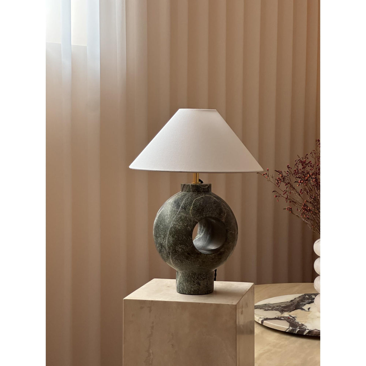 Hollie Marble Table Lamp