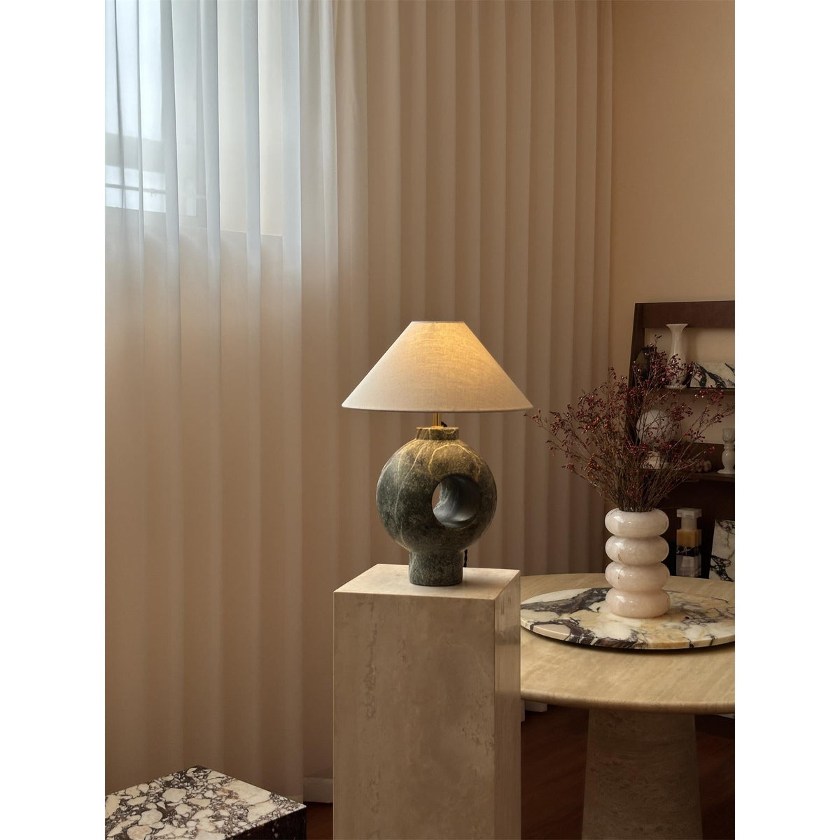 Hollie Marble Table Lamp