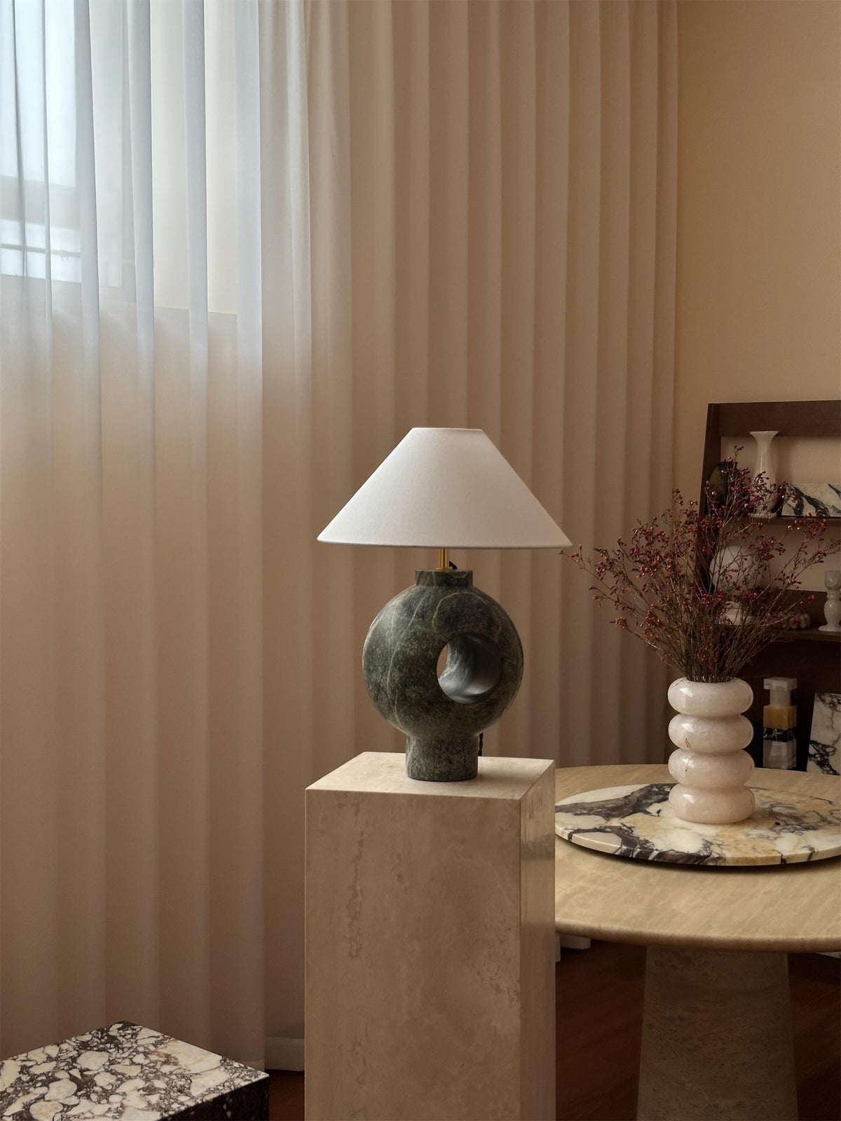 Hollie Marble Table Lamp