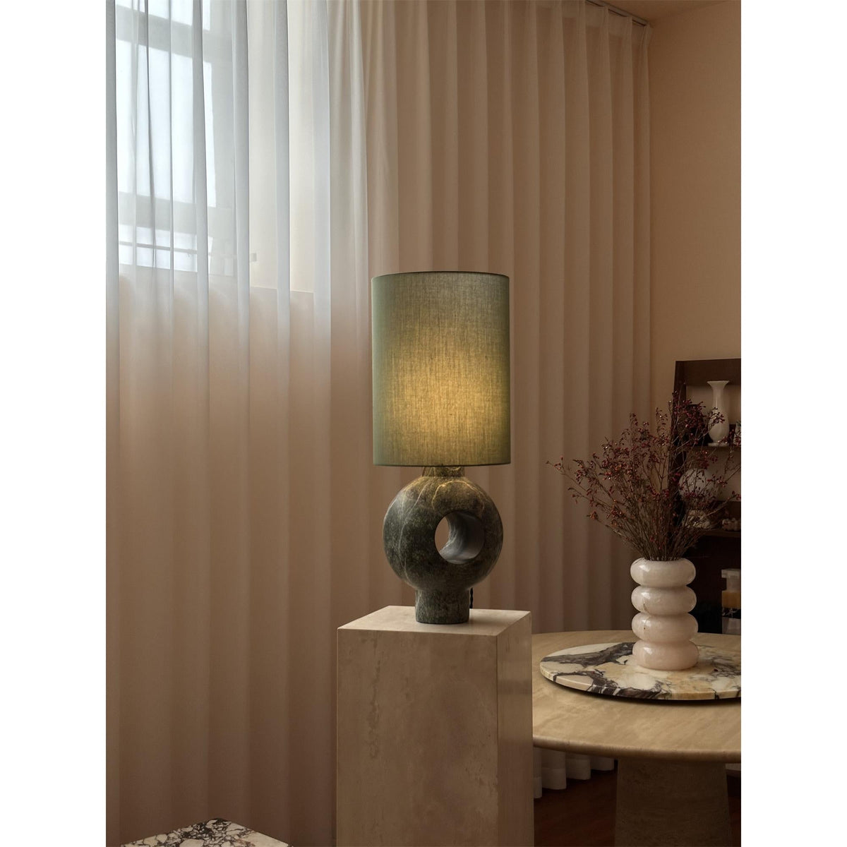 Hollie Marble Table Lamp