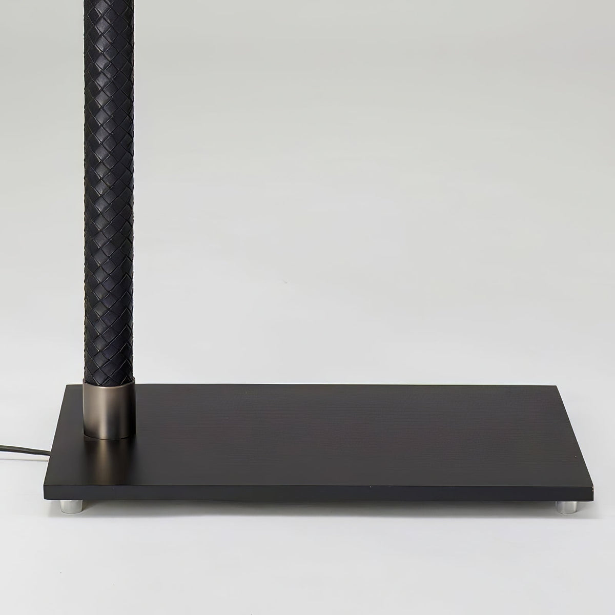 Bane Black Leather Floor Lamp