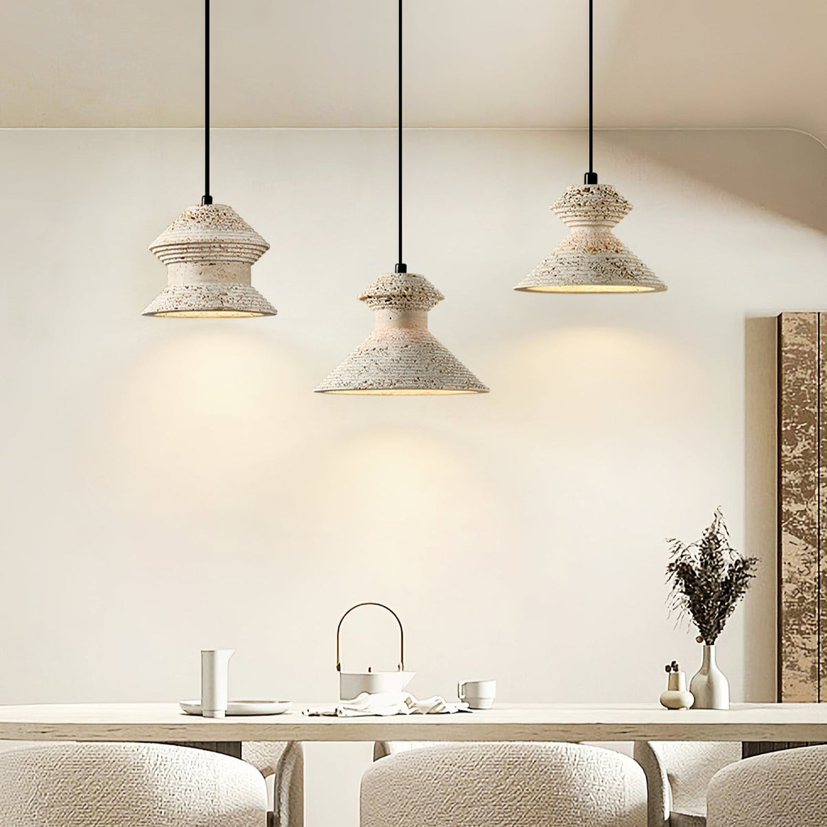 Nyrd Travertine Pendant Light
