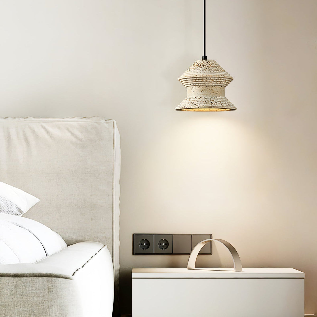 Nyrd Travertine Pendant Light