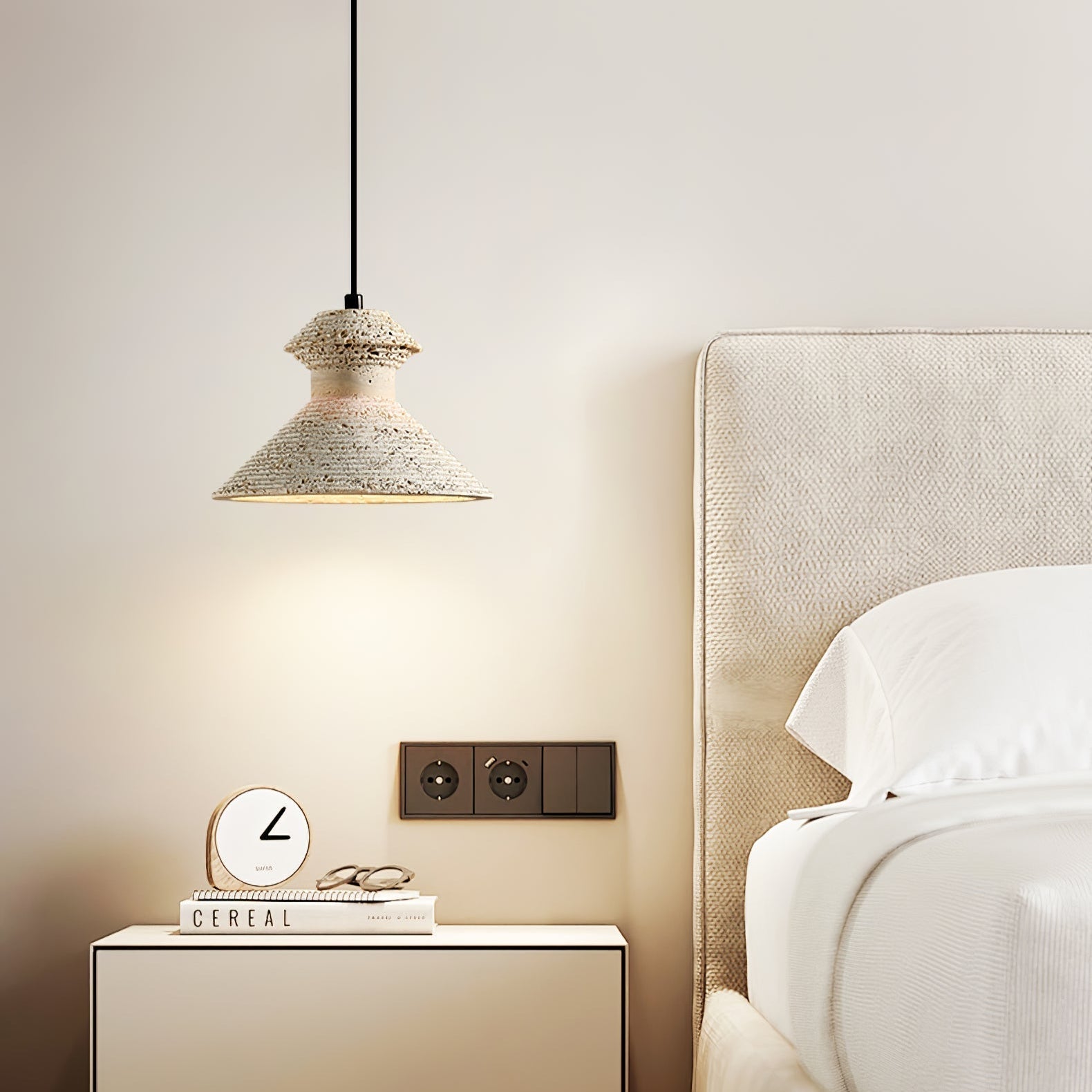 Nyrd Travertine Pendant Light