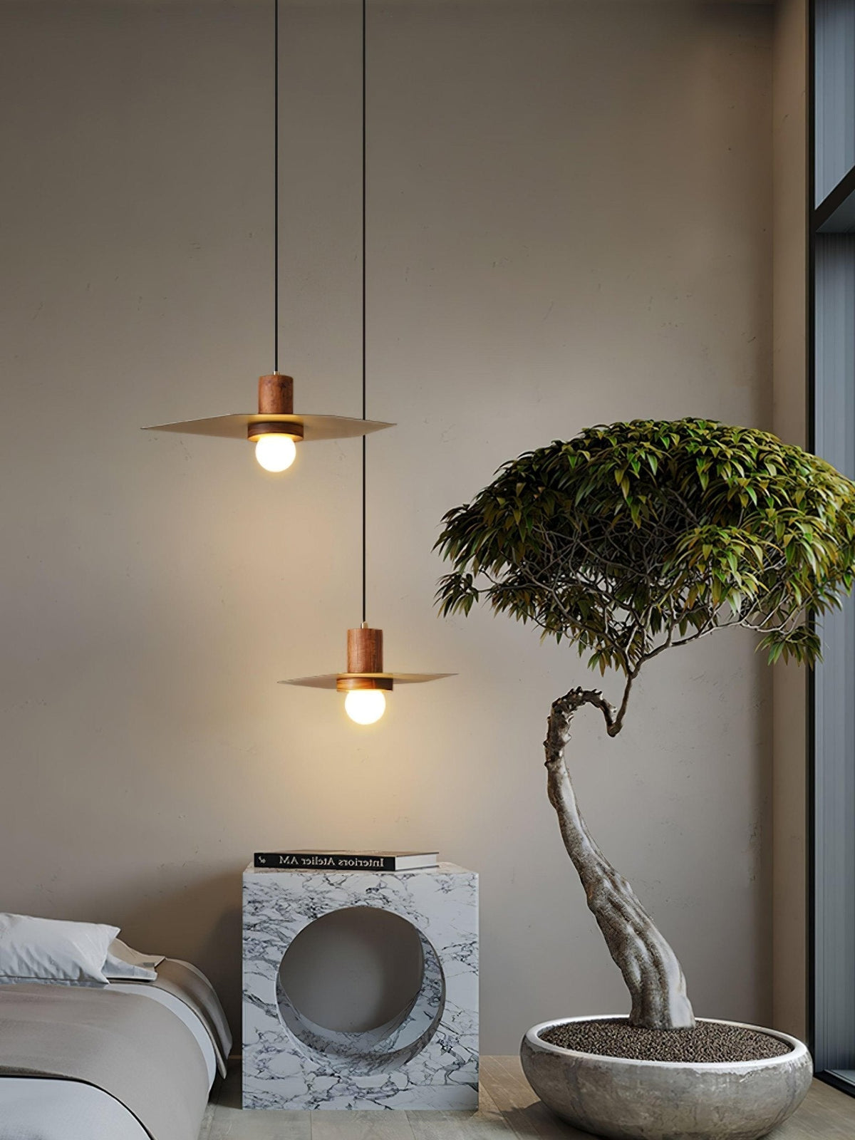 Elvoreria Premium Nordic Art Wood Pendant Lamp