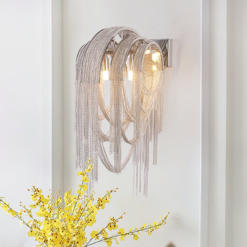 Chains Postmodern Luxury Tassel Wall Lamp