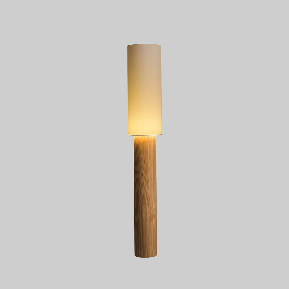 Uvynir Cylindrical Wood Floor Lamp