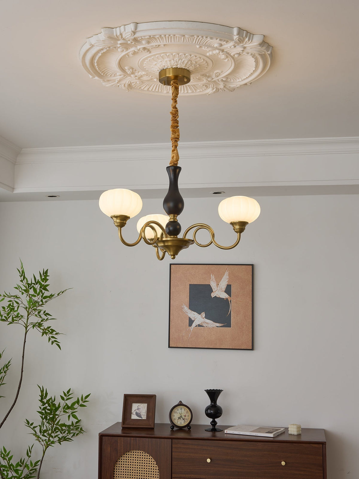 Avinor Nordic Traditional Wood Chandelier