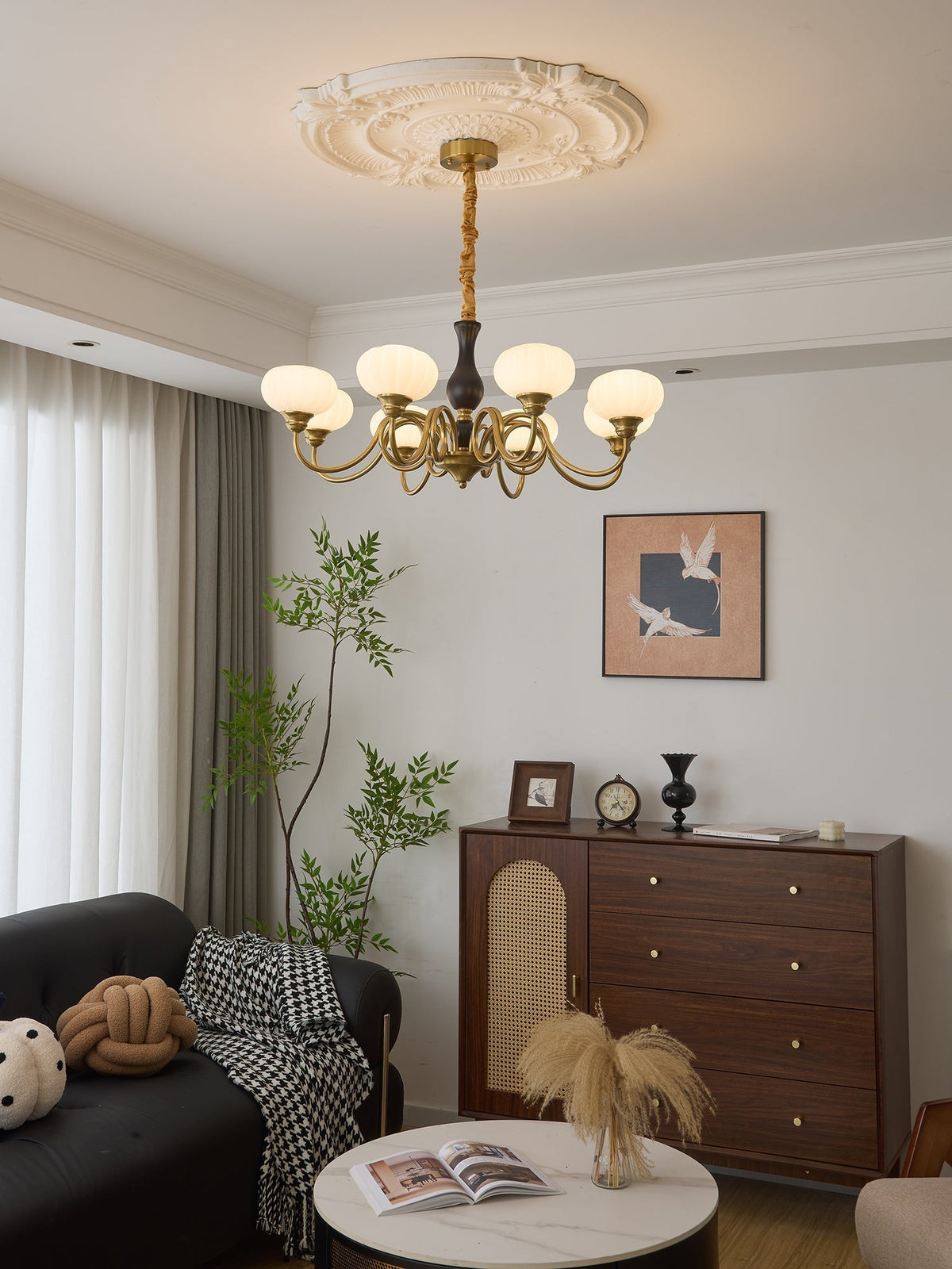 Avinor Nordic Traditional Wood Chandelier