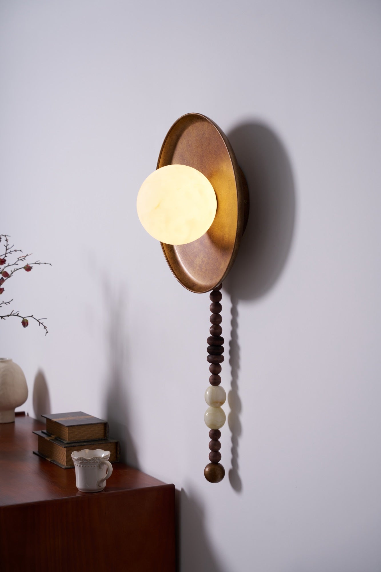 Olive Premium Nordic Art Marble Wall Light - Neutral Decor