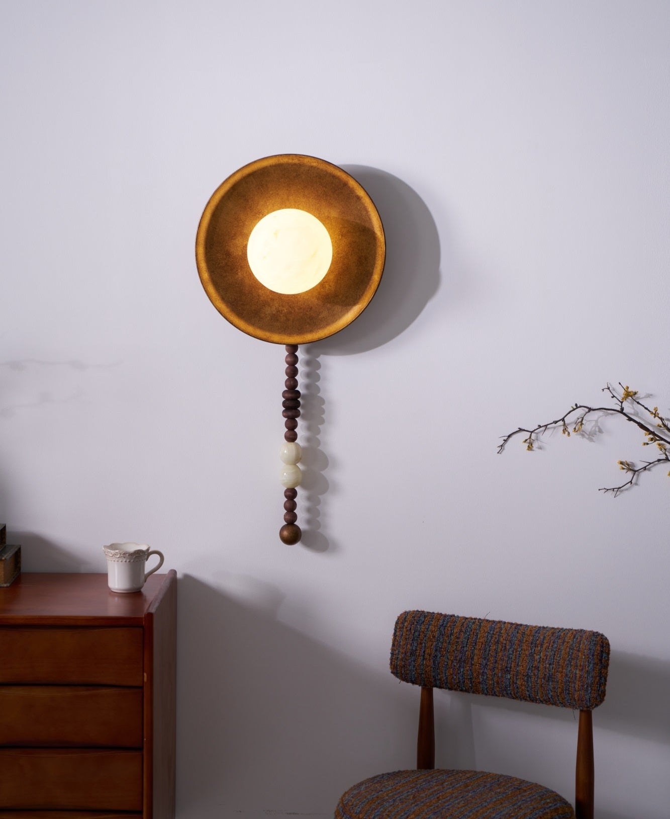 Olive Premium Nordic Art Marble Wall Light - Neutral Decor