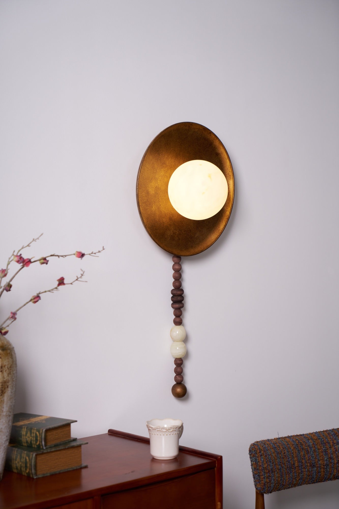 Olive Premium Nordic Art Marble Wall Light - Neutral Decor