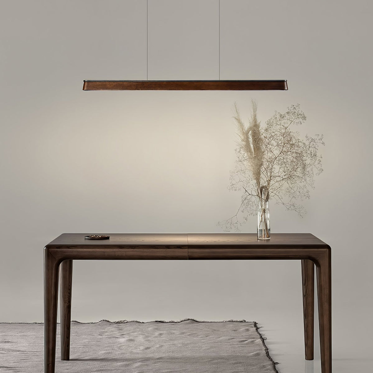 Zura Industrial Wood  Linear Pendant Lamp